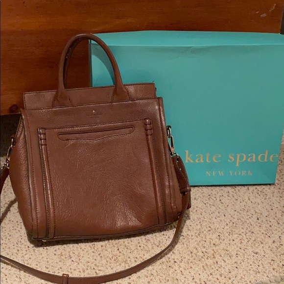 Kate Spade Brown Leather Tote - Picture 1 of 3